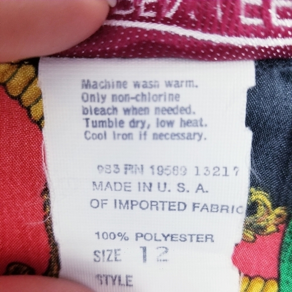 Lauren Lee Vintage Multicolored Short Sleeve Top - Picture 4 of 8